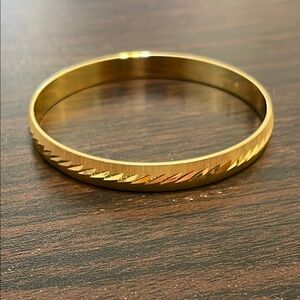 Monet Textured Gold Bracelet